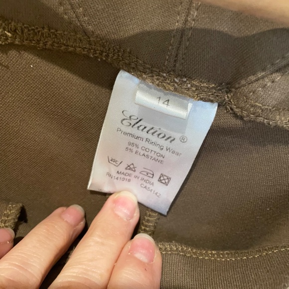 Elation - Girl ’s Riding Pants, size 14.  Super good condition! - Picture 10 of 15